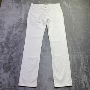 Lucky Brand Sweet Straight Leg Womens Jeans White Sz 10/30R Retro Western Grunge